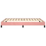 vidaXL Cadre de lit Rose 140x190 cm Velours
