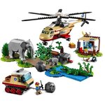 Lego 60302 city wildlife l'opération de sauvetage des animaux sauvages  jouet voiture vétérinaire  jeu d'hélicoptere