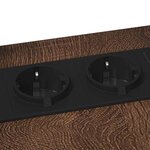 vidaXL Table de chevet Chêne marron 41.5 x 26 x 60.5 cm