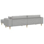 vidaXL Canapé 3 Pièces Gris nuage 250 x 188 x 76 cm tissu