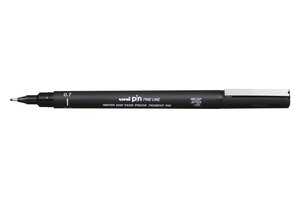 Feutre technique 0,7mm PIN 07200 Pte calibrée Noir UNI-BALL