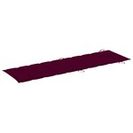 vidaXL Chaise longue de jardin avec coussin Bois d'acacia solide