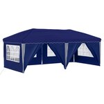 vidaXL Tente de fête pop-up 575 x 288 x 245 cm Bleu