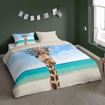 Pure housse de couette cool giraffe 200x200/220 cm