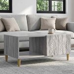 vidaXL Table basse Sonoma gris 90 x 50 x 40 cm Bois d'ingénierie
