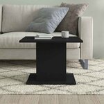 vidaXL Table basse noir 55 5x55 5x40 cm bois d'ingénierie