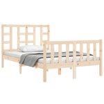 vidaXL Cadre de lit sans matelas bois de pin massif