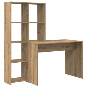 vidaXL Bureau Chêne artisanal 138 5 x 55 x 143 cm Bois d'ingénierie