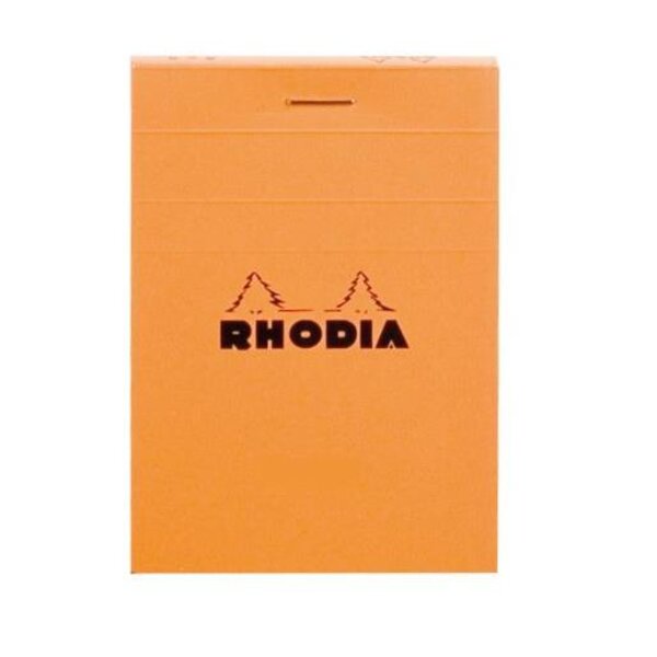 bloc orange n°11 7 4x10 5 80 feuilles agrafées 80g Q.5x5 RHODIA