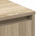 Buffet vidaXL avec LED en chêne Sonoma - 71 x 34 5 x 75 cm - Fabriqué en bois d'ingénierie
