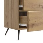 vidaXL Cabinet de chevet Chêne artisanal 62 x 34 5 x 47 5 cm