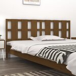 vidaXL Tête de lit Marron miel 205 5x4x100 cm Bois massif de pin