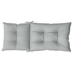 vidaXL Coussins de chaise à dossier haut lot de 4 gris clair mélangé