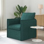 vidaXL Canapé Vert foncé 75 x 82 x 85 cm tissu