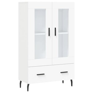 vidaXL Buffet haut blanc 69 5x31x115 cm bois d'ingénierie