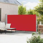 vidaXL Auvent latéral rétractable de patio 180x500 cm Rouge