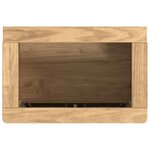 vidaXL Meuble sous Lavabo de Salle de Bain FLORO Cire marron