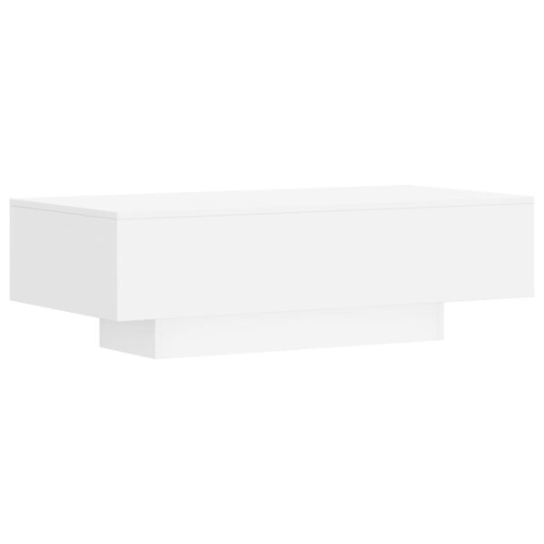 vidaXL Table basse blanc 100x49 5x31 cm bois d'ingénierie