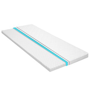 vidaXL Sur-matelas 90 x 200 cm Mousse froide Profil d'œuf 6 cm