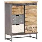 vidaXL Buffet 60 x 30 x 70 cm Bois de manguier massif