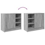vidaXL Armoire d'évier sonoma gris 63x29x55 cm bois d'ingénierie
