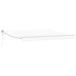 vidaXL Auvent Rétractable Automatique Blanc 400x300 cm