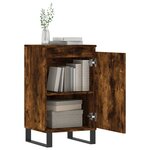 vidaXL Buffets 2 Pièces chêne fumé 40x35x70 cm bois d'ingénierie