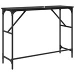 vidaXL Table console Chêne noir 100 x 32 x 75 cm Bois d'ingénierie