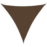 vidaXL Voile d'ombrage 160 g/m² Marron 3x3x3 m PEHD