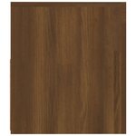 vidaXL Tables de chevet 2 Pièces avec LED chêne marron 60x35x40 cm