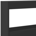 vidaXL Armoire tête de lit avec LED noir 200x17x102 cm
