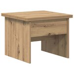 vidaXL Table basse Chêne artisanal 55 x 54 5 x 45 cm Bois d'ingénierie