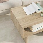 vidaXL Table basse Chêne Sonoma 48 x 46 x 35 cm Bois d'ingénierie