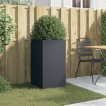 vidaXL Jardinière anthracite 42x38x75 cm acier