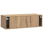 vidaXL Meuble TV mural 98 x 41 x 30 cm Chêne artisanal