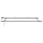 Store rétractable manuel vidaXL avec LED Noir 400x350 cm