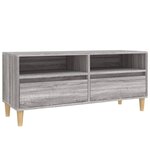 vidaXL Meuble TV sonoma gris 100x34 5x44 5 cm bois d'ingénierie