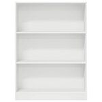 vidaXL Bibliothèque blanc 80x24x109 cm bois d'ingénierie