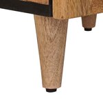 vidaXL Haut Armoire Naturel 40 x 33 x 110 cm Bois de mangue massif