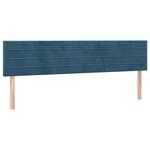 vidaXL Sommier à lattes de lit avec matelas LED bleu foncé 120x190 cm