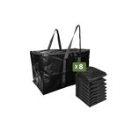Pack and Move - Lot 8 grands sacs déménagement  rangement et transport ultra résistant - Réutilisable - Poignées solides