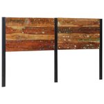 vidaXL Tête de lit 180 cm bois massif récupéré et fer