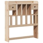 vidaXL Lit bibliothèque sans matelas 90x200 cm bois de pin massif