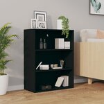 vidaXL Armoire murale suspendue Noir 69 5x32 5x90 cm