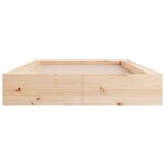 vidaXL Cadre de lit 100x200 cm Bois massif