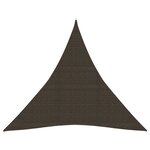 vidaXL Voile d'ombrage 160 g/m² Marron 3x3x3 m PEHD