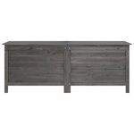 vidaXL Boîte de rangement de jardin anthracite bois massif sapin