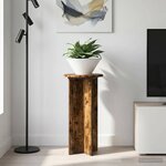 vidaXL Support de Plante 2 Pièces Chêne fumé 29 5 x 29 5 x 60 cm