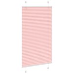 vidaXL Store plissé rose 75x100 cm largeur du tissu 74 4 cm polyester