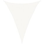 vidaXL Voile d'ombrage 160 g/m² Blanc 4x5x5 m PEHD